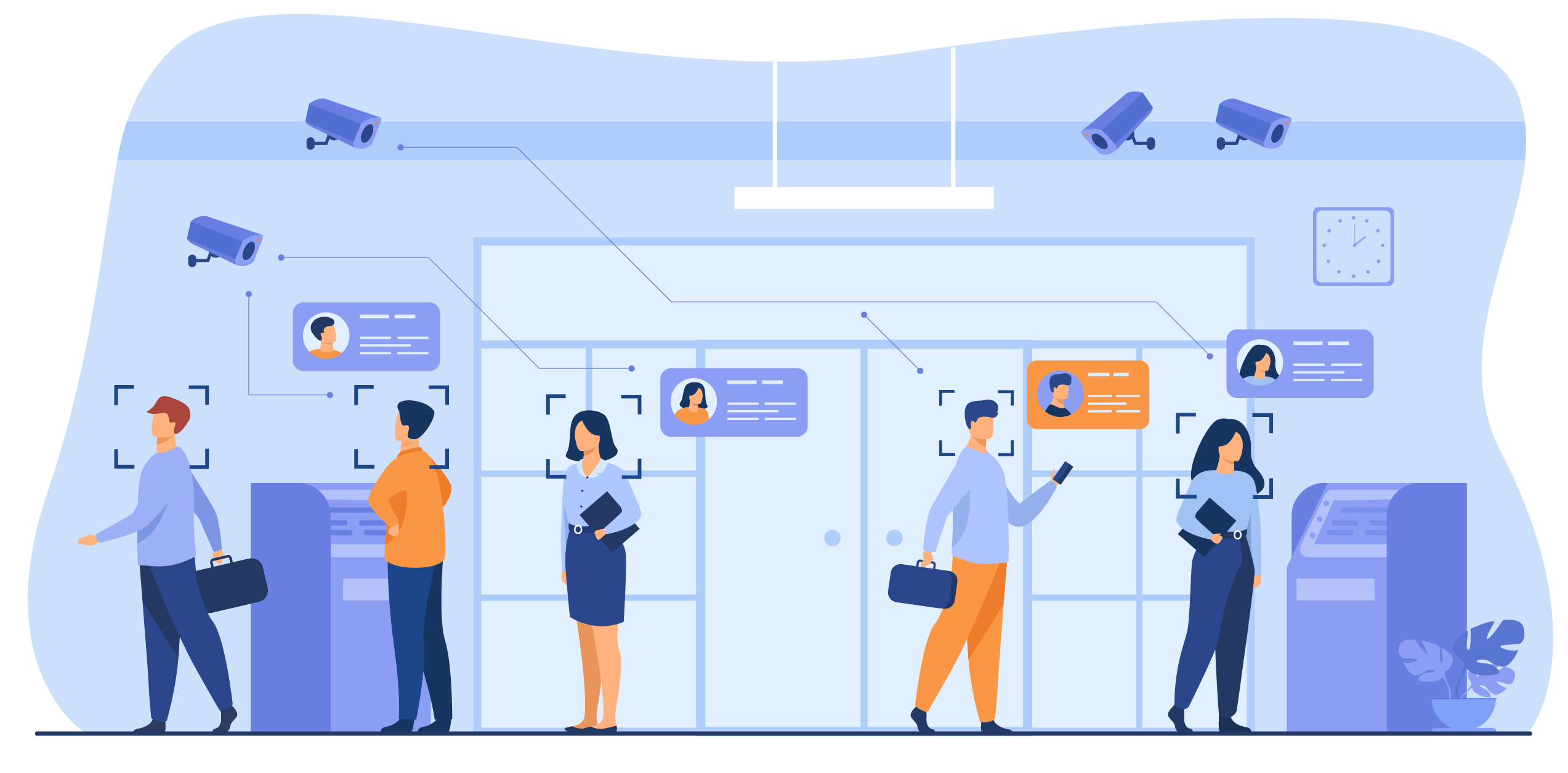 CCTV survillance illustration